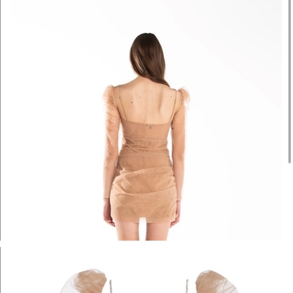 The Bar jean dress in champagne sold out online - Picture 2 of 4